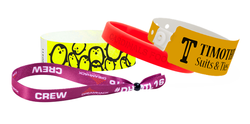 Cloth Event Wristbands Secure and Stylish Admission Band for Events by myZone Printing 500, Blue